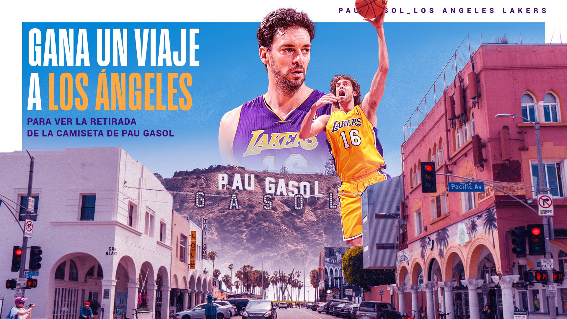 Sorteo Viaje a Los Ángeles Retirada camiseta Pau Gasol Lakers